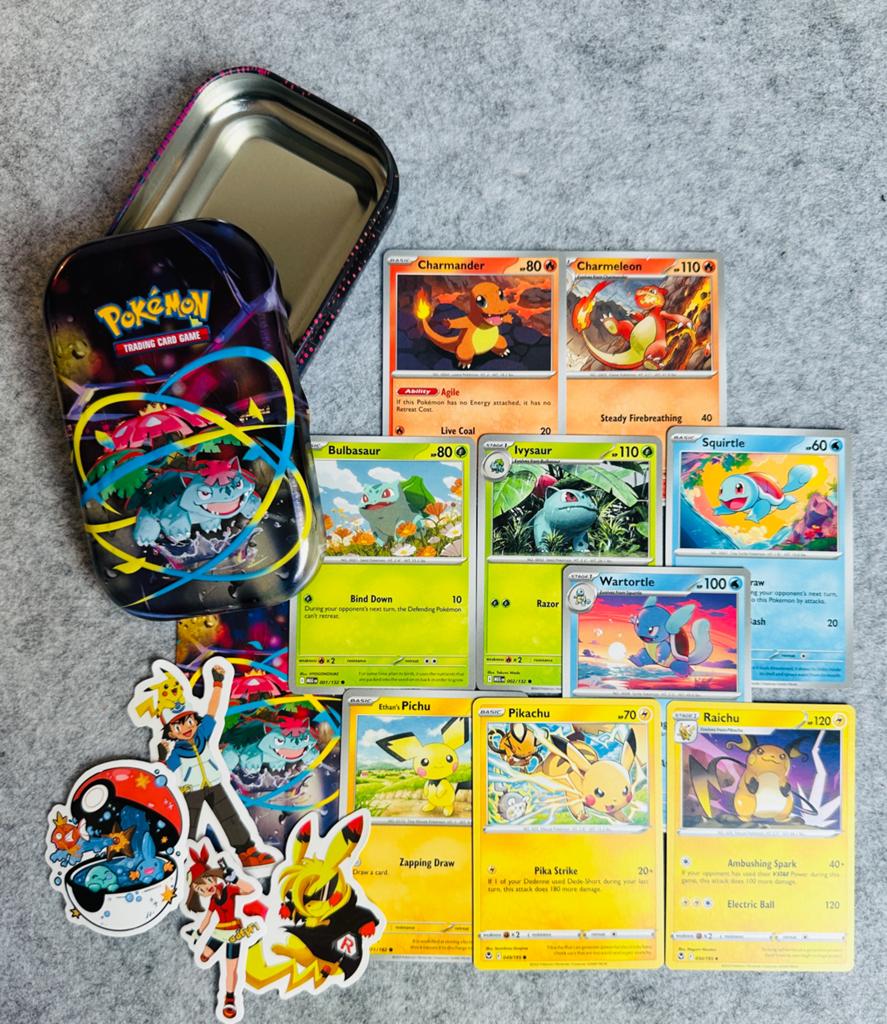 Complete Nostalgie: Kanto Starters, Pikachu & Stickers, Hobby en Vrije tijd, Ophalen, Zo goed als nieuw