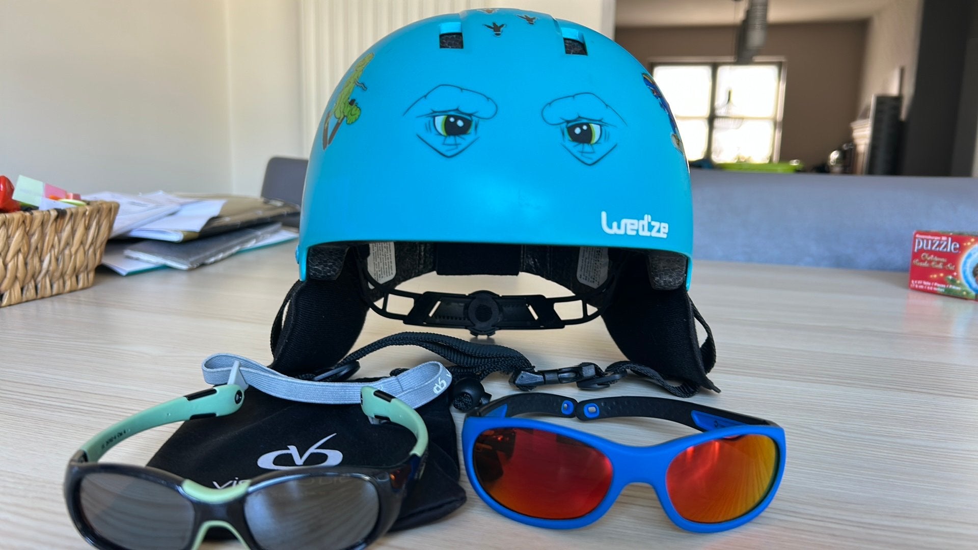 Casque et lunettes de ski pour enfant, Enlèvement, Utilisé, Ski