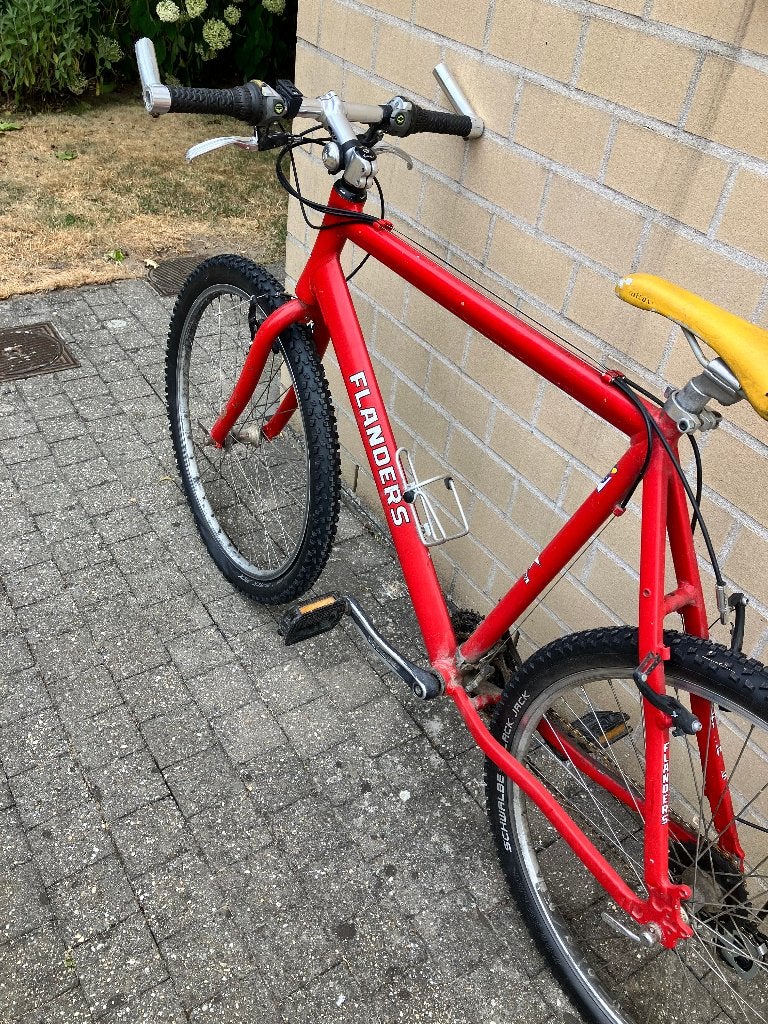 Mountainbike (Flanders/Asfra) opknapper - 21v - groot frame, Gebruikt, 57 cm of meer, Velgrem, Ophalen