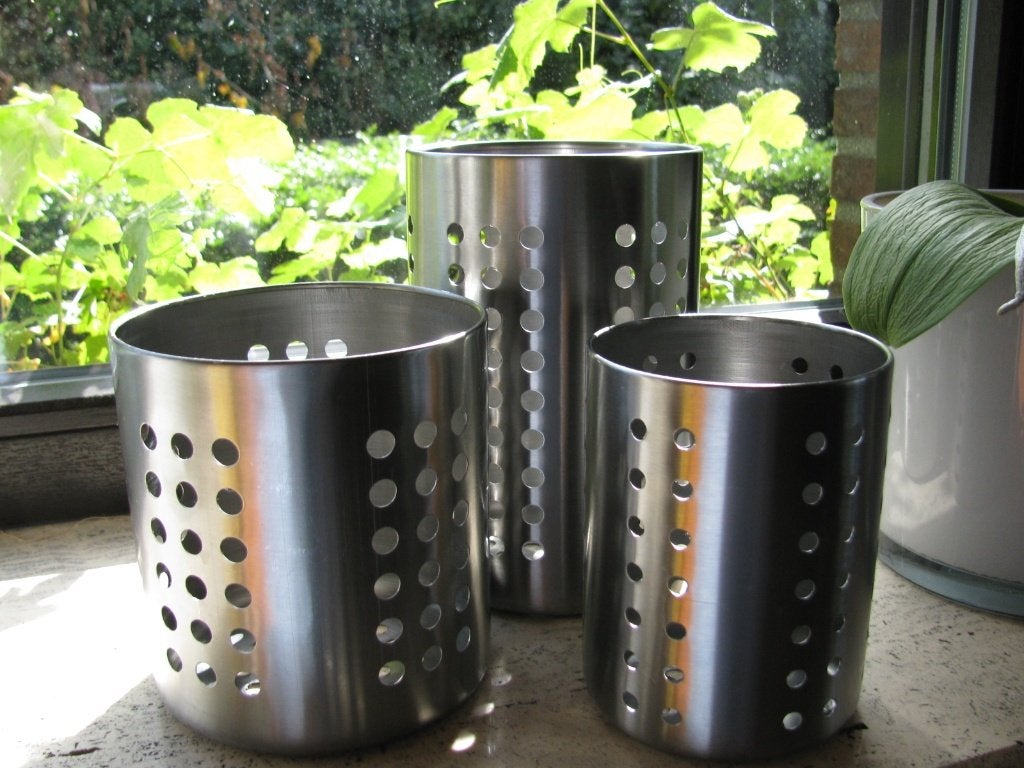 3 pots pour accessoires de cuisine, Set de couverts, Enlèvement ou Envoi, IKEA, Comme neuf