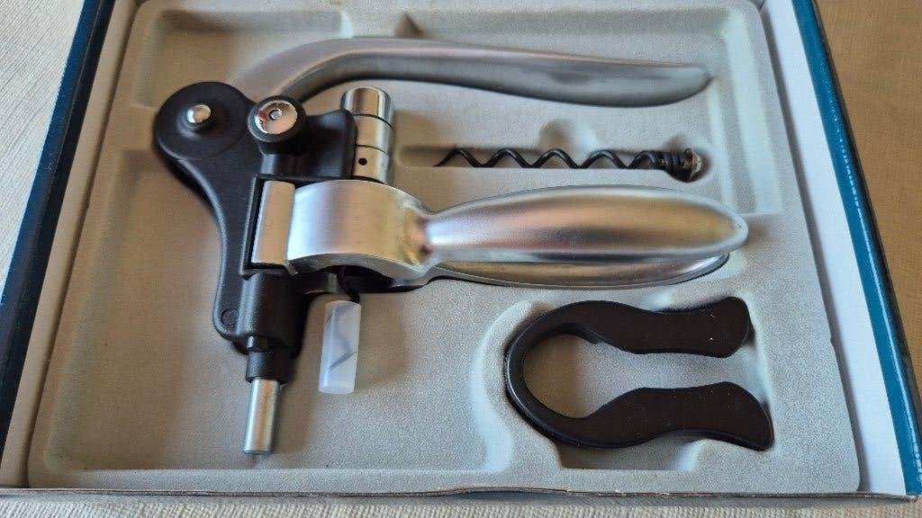 Metalen kurkentrekker met capsule-snijder., Ophalen, Overige typen, Nieuw, Metaal