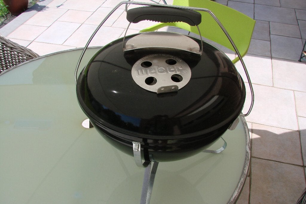 draagbare barbeque weber, Jardin & Terrasse, Barbecues au charbon de bois, Enlèvement, Utilisé, Weber
