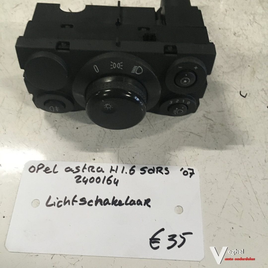 Opel Astra H 1.6 5drs 2007 Wagennr 240064 Lichtschakelaar, -, Utilisé, -, -