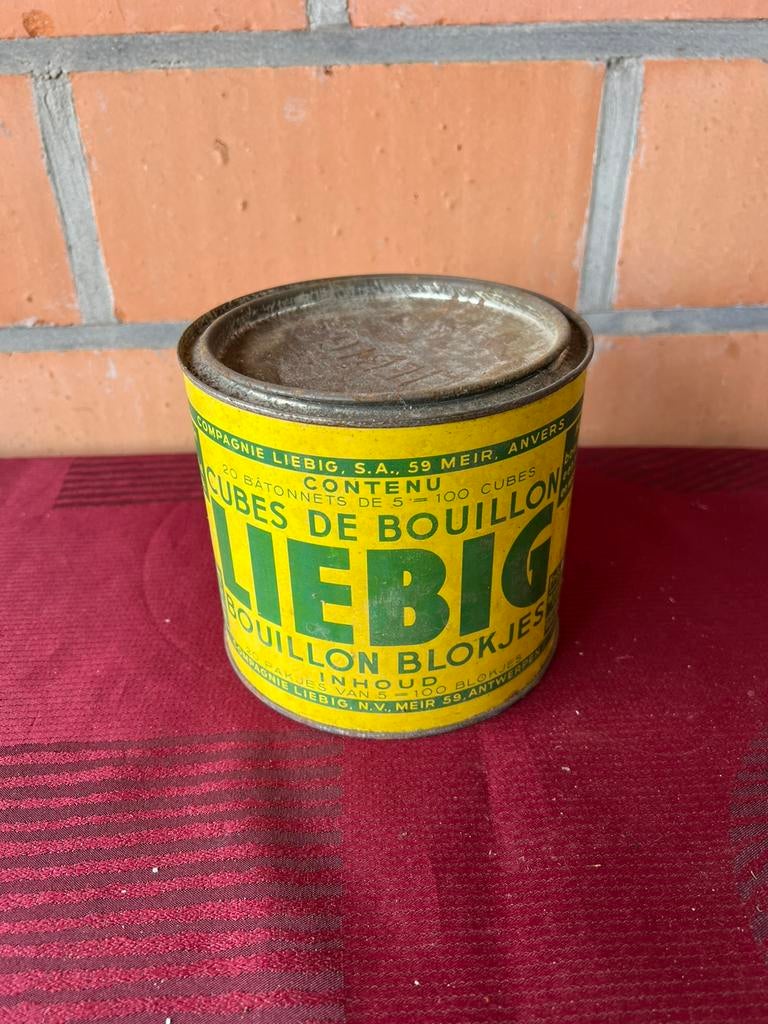 Oud blik liebig bouillonblokjes, Verzamelen, Ophalen of Verzenden, Zo goed als nieuw