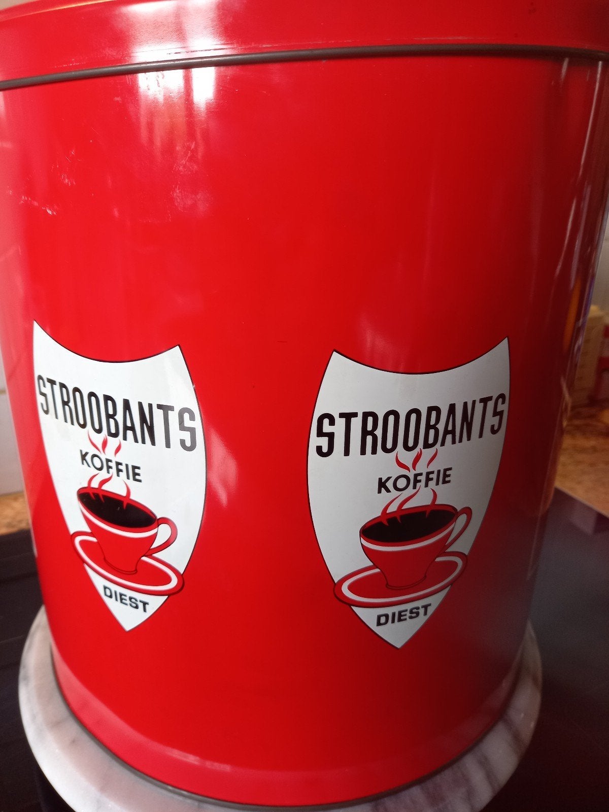 Koffieblik  30cm hoog, Maison & Meubles, Seaux, Enlèvement, Comme neuf