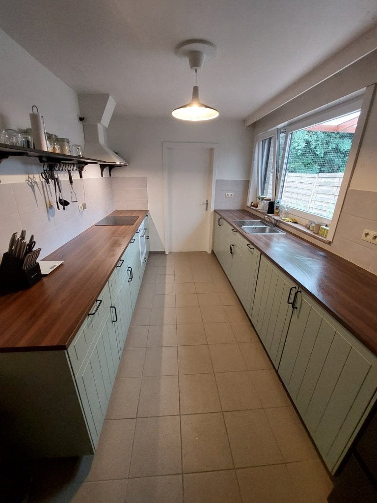 IKEA complete keuken incl. toestellen - STENSUND, Ophalen, Zo goed als nieuw, Groen, Dubbelwandige keuken
