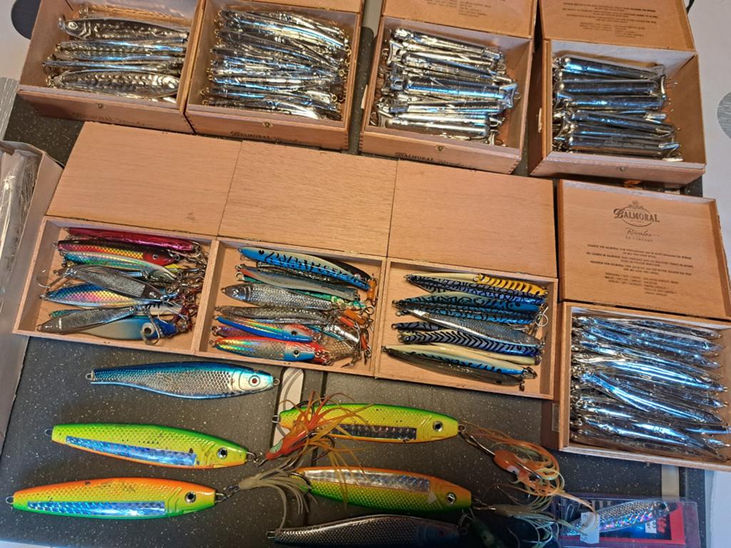 Pilkers voor te vissen 1 euro per stuk, Ophalen