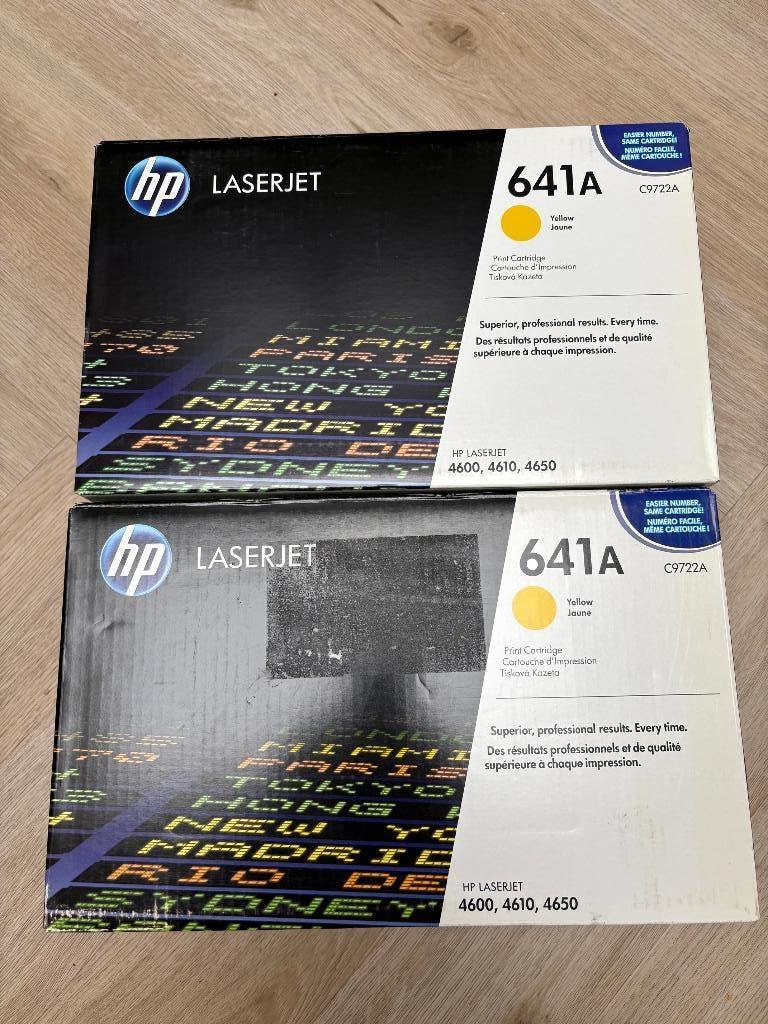 2 toners HP C9722A yellow (HP 641A) voor HP 4600-4610-4650, Ophalen of Verzenden, Nieuw, Toner, HP ORIGINAL