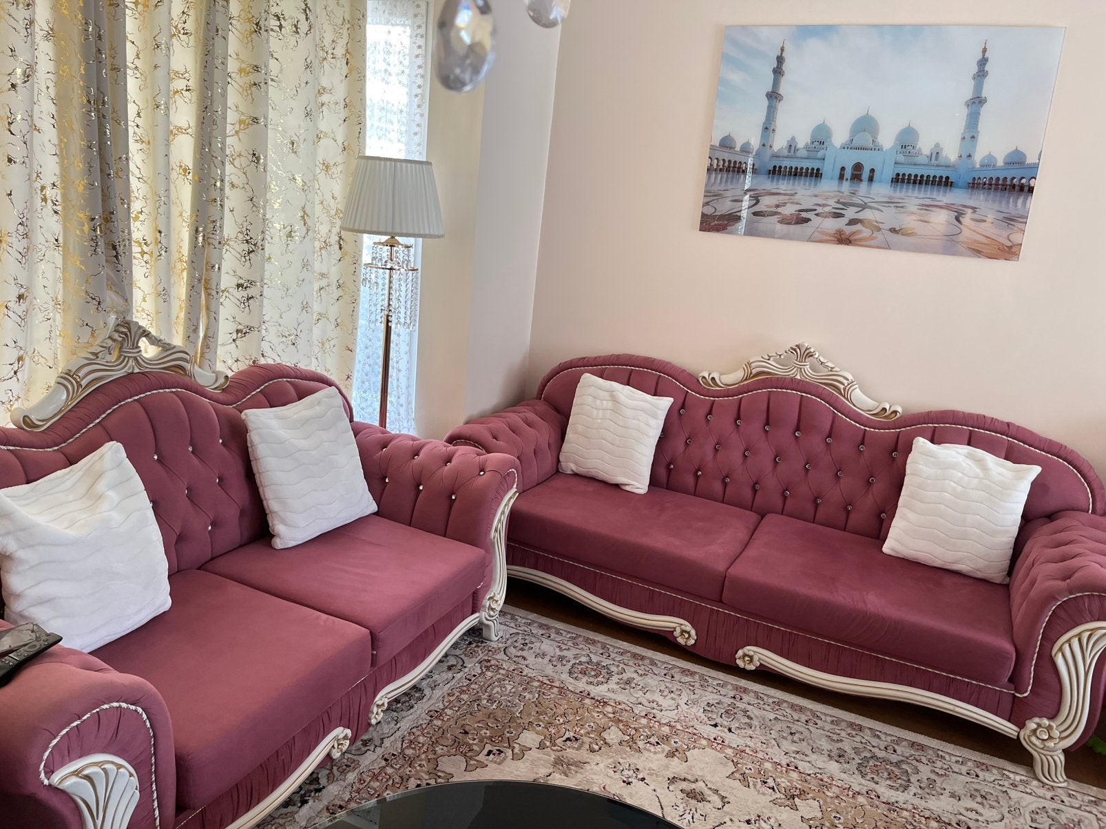 Ensemble de canapés de style classique et élégant., Maison & Meubles, Enlèvement, Comme neuf