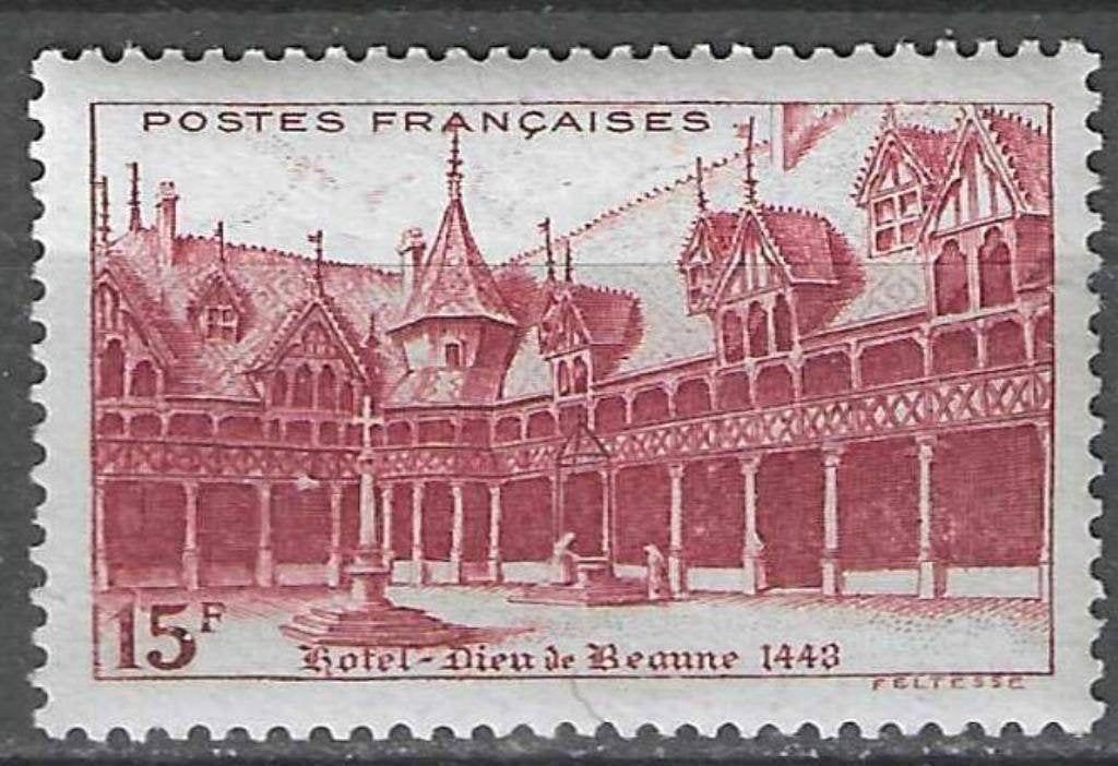 France 1942 - Yvert 539 - Lieu d'adoration de Beaune (PF), Envoi, Non oblitéré