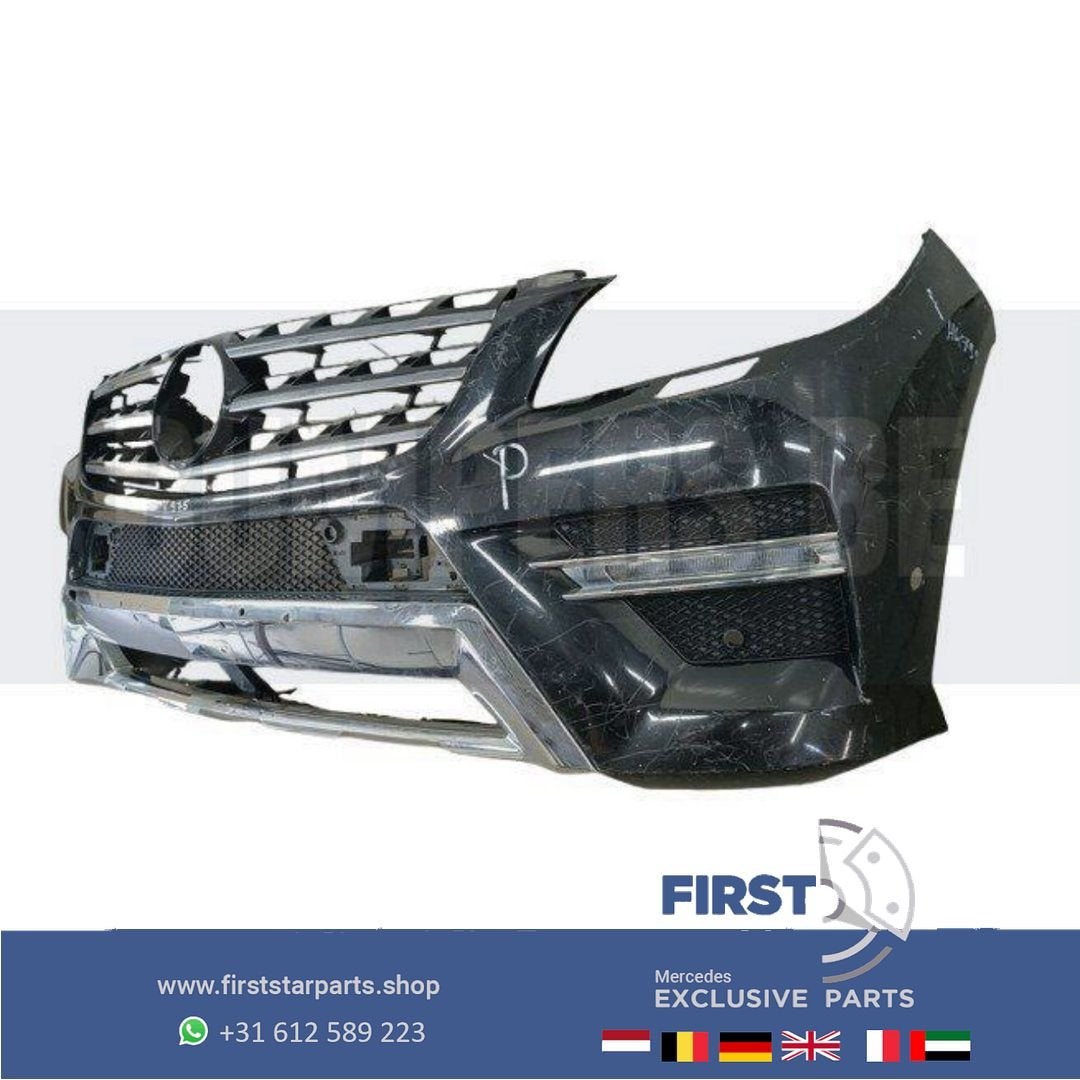 W166 ML AMG Voorbumper Mercedes M KLASSE 2011-2015 BUMPER ZW, Auto-onderdelen, Gebruikt, -, Voor, Ophalen of Verzenden