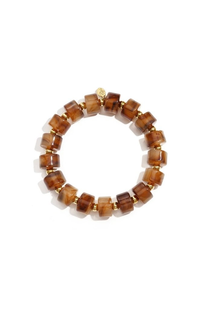 Armbanden van acryl met 14-karaats verguld goud, Daily, Ophalen of Verzenden, Nieuw, Goud, Goud