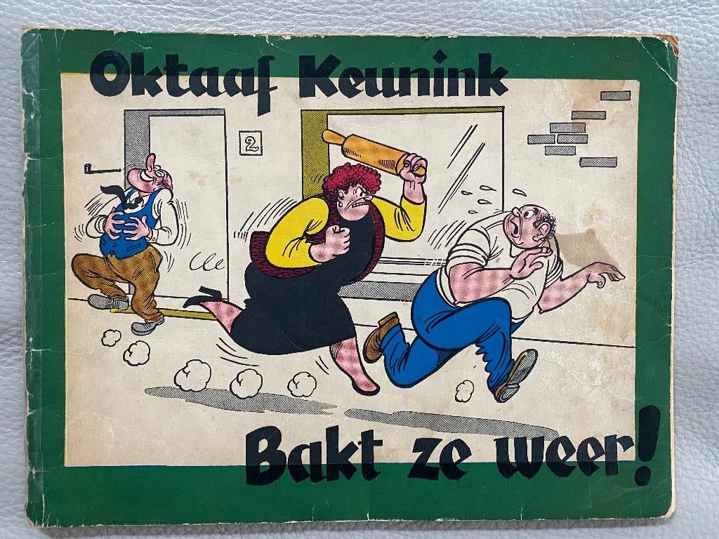 Oktaaf Keunink : Oktaaf bakt ze weer (1e DRUK 1959), Boeken, Stripverhalen, Gelezen, Marc Sleen, Eén stripboek, Ophalen of Verzenden