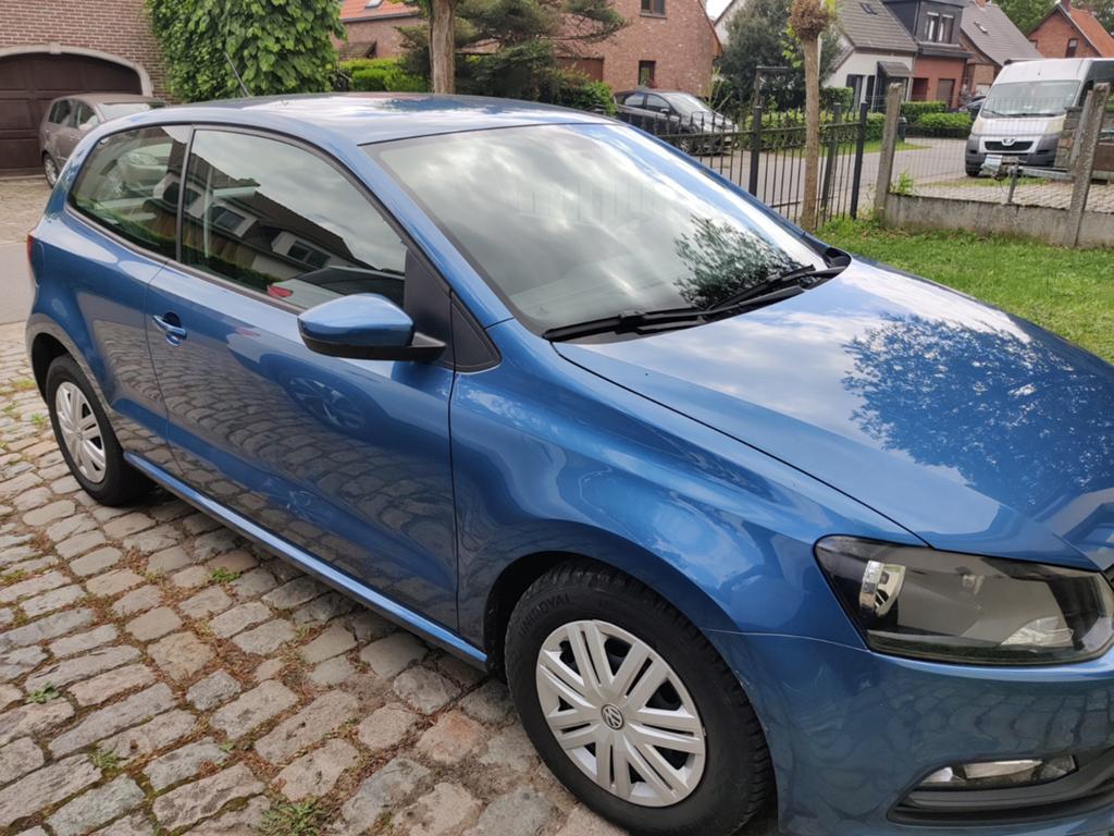 VW Polo van 5/2017. 999cc, Autos, Achat, Boîte manuelle, Bleu, Particulier