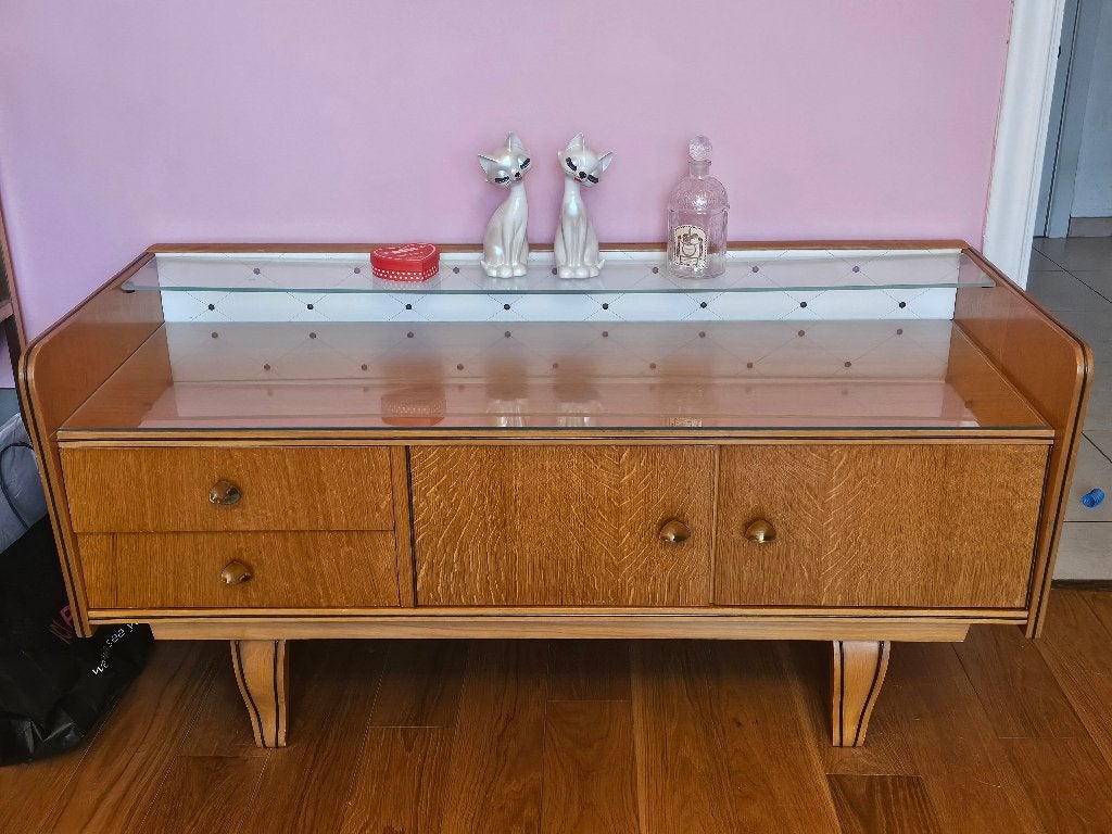 Vintage dressoir jaren 50/60, Ophalen, Gebruikt, 25 tot 50 cm, Met lade(s)