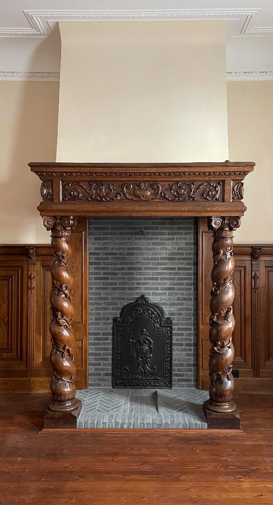 Antieke sierschouw + lambrisering (belle époque), Ophalen