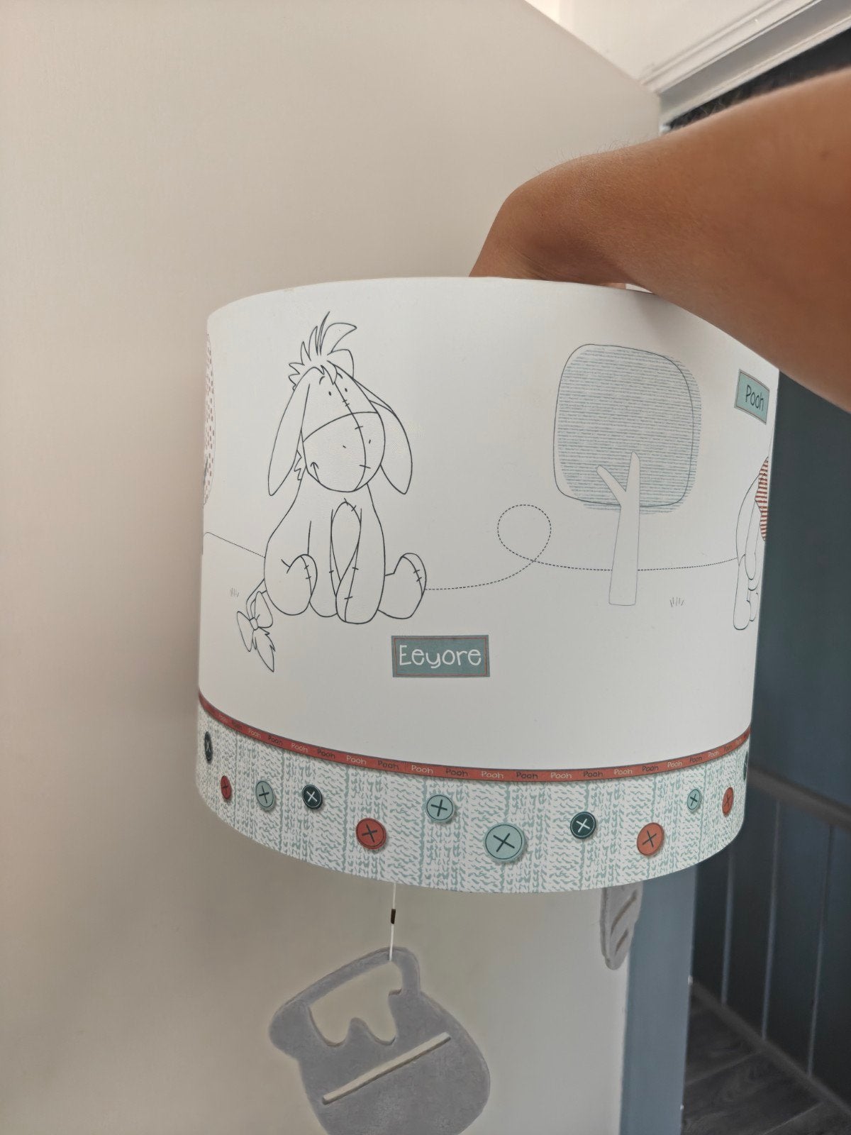 Winnie de Pooh lampenkap, Hanglamp, Wit, Rond, Ophalen of Verzenden