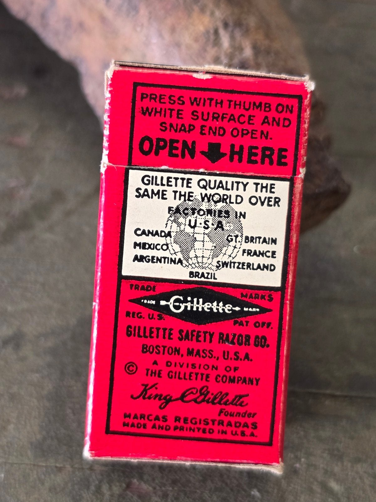 WWI US Gillette 10 blades large box, Ophalen of Verzenden