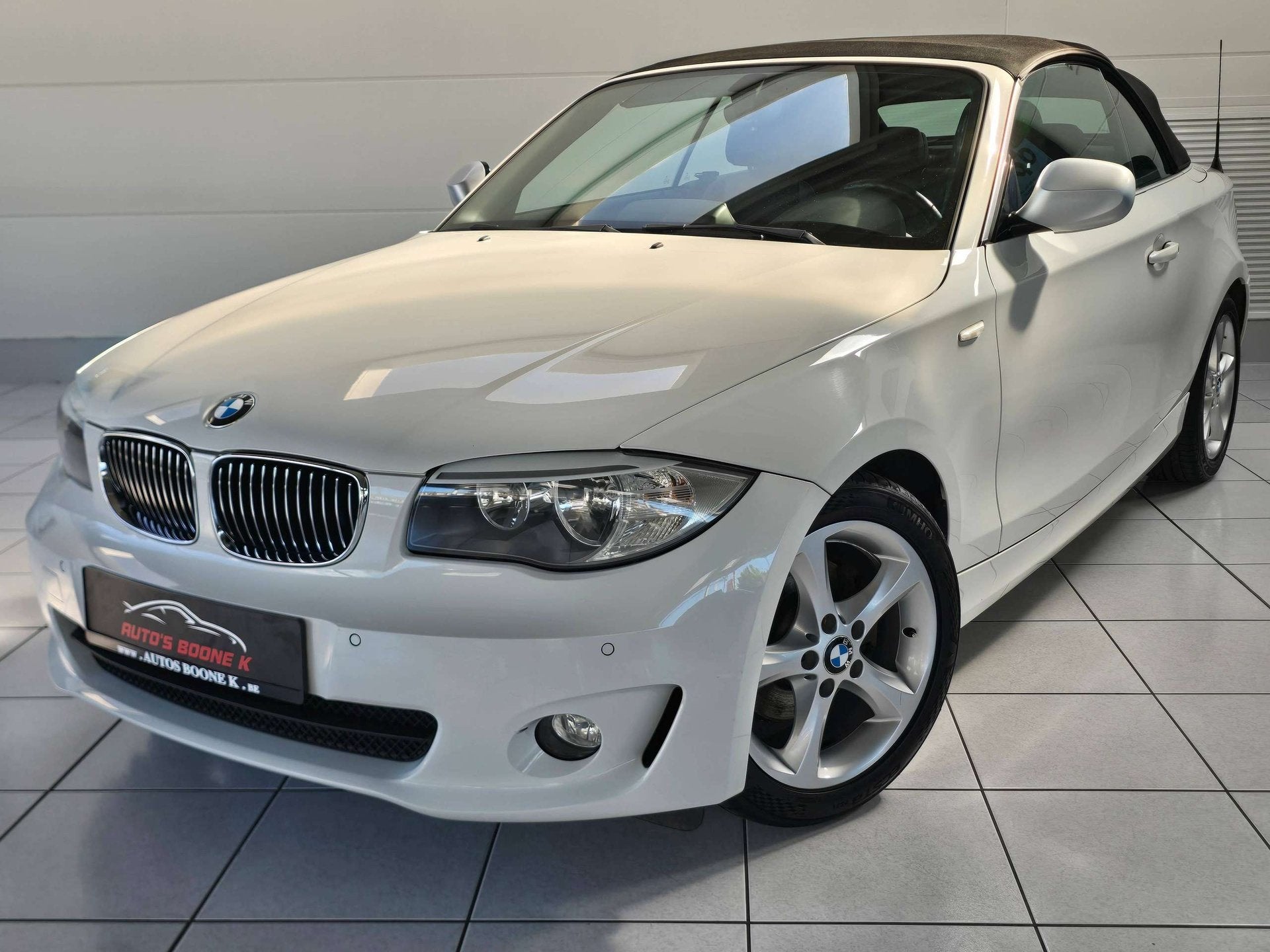 BMW 120 * Verkocht *, Auto's, 1 Reeks, Zwart, 4 cilinders, Cabriolet