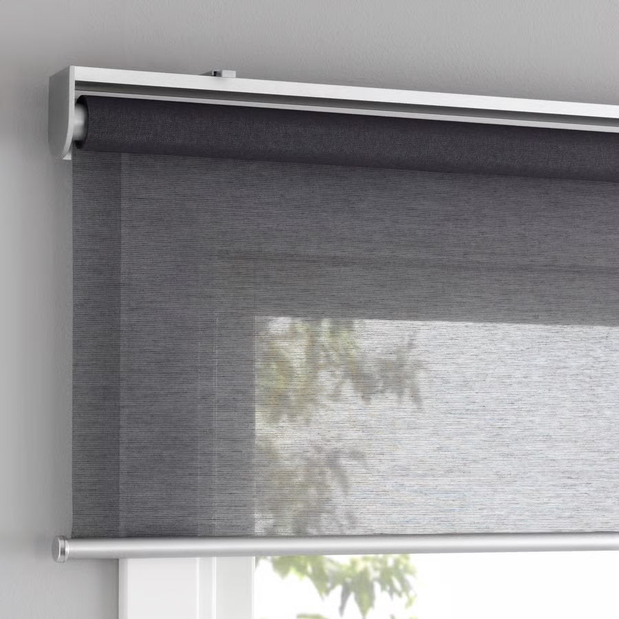 IKEA SKOGSKLÖVER Store à enrouleur gris, 100x195 cm, Maison & Meubles, Store enrouleur, Gris, Accessoires de montage inclus, Comme neuf