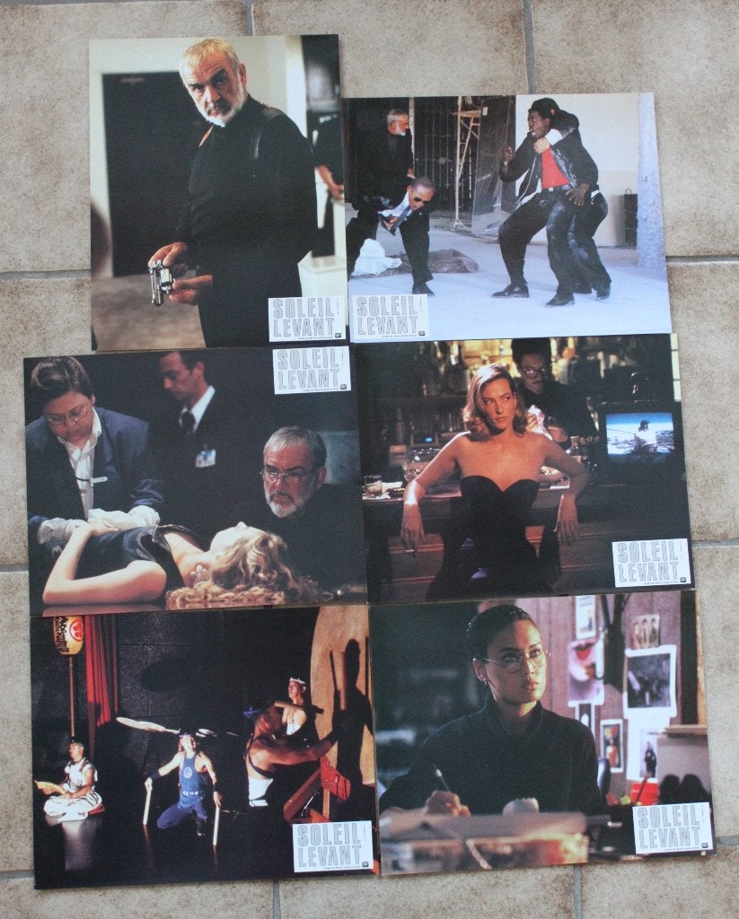 Lobby cards Sean Connery Raising Sun 12 cinema foto's, Ophalen of Verzenden, Zo goed als nieuw, Film, Foto of Kaart