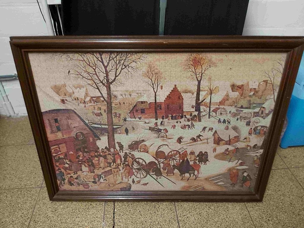 Kader Breugel Schilderij Puzzel Decoratie Huis Kamer Verf, Verzenden