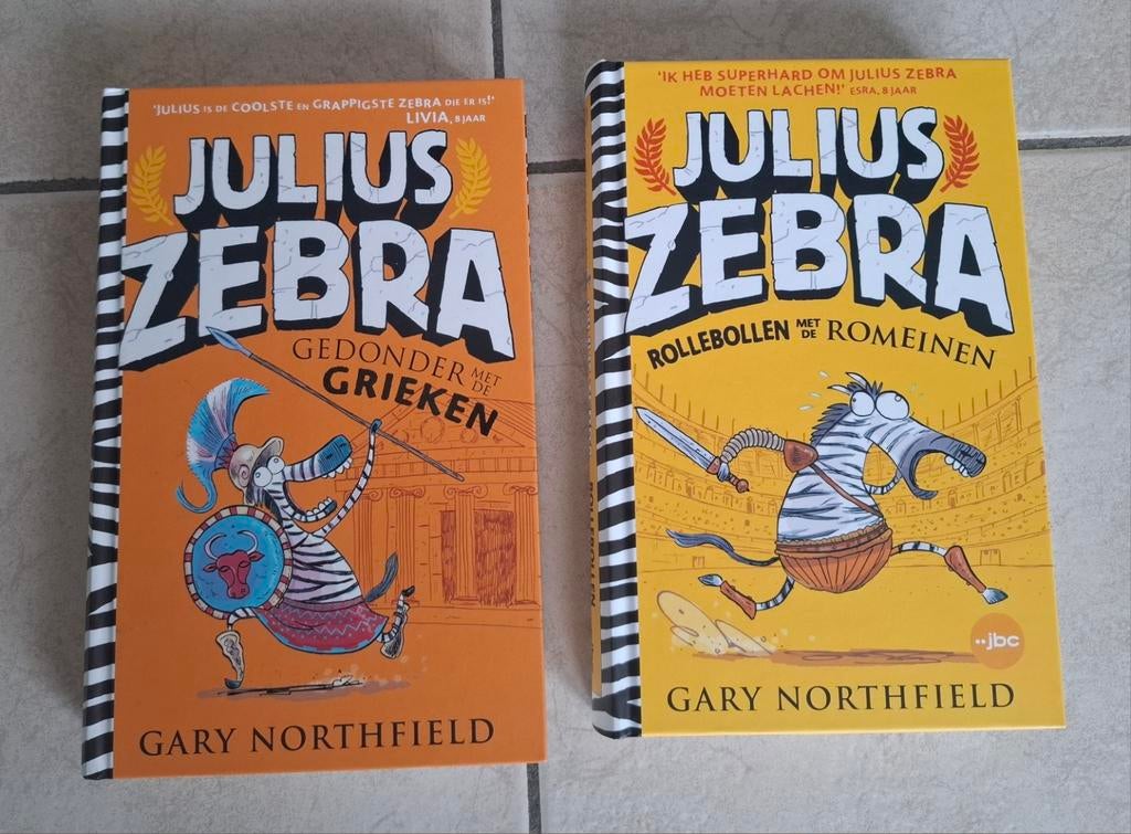 2 boeken Julius Zebra (als geheel of apart), Ophalen of Verzenden, Zo goed als nieuw, Fictie