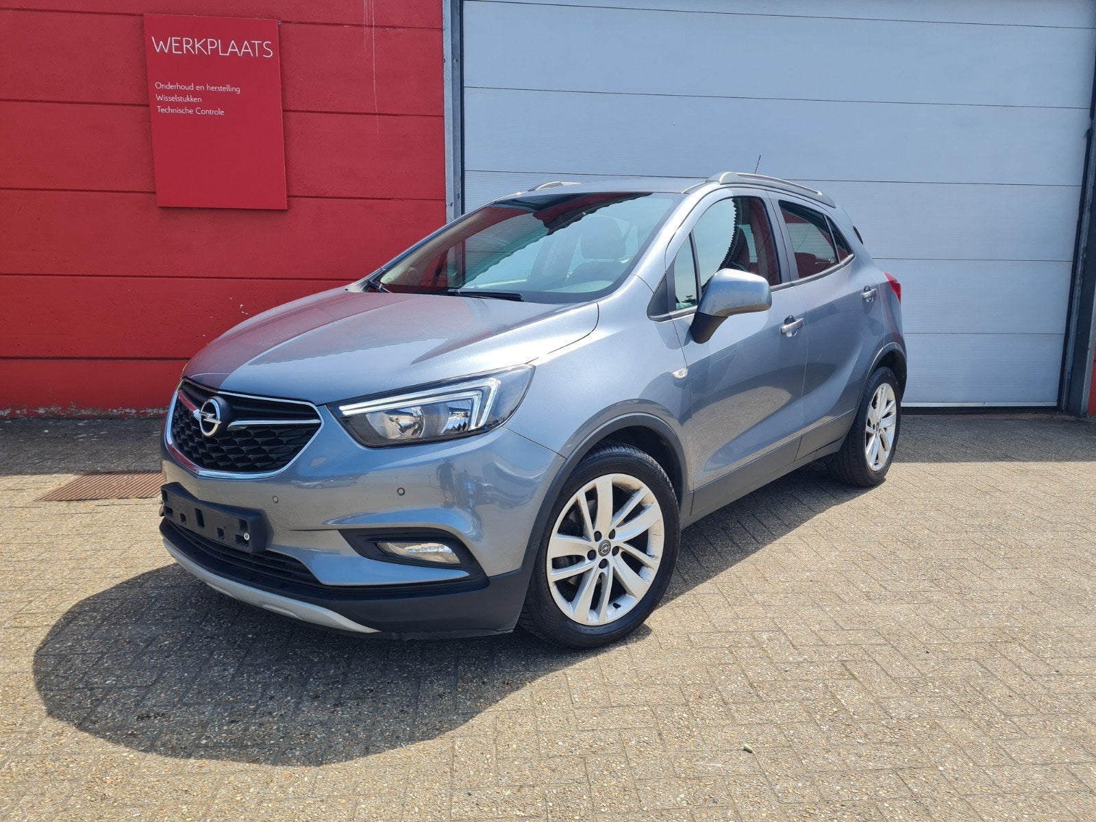 Opel mokka X - Automaat - 82.000km - Navi/PDC, Autos, Opel, Argent ou Gris, Euro 6, Entreprise, Noir