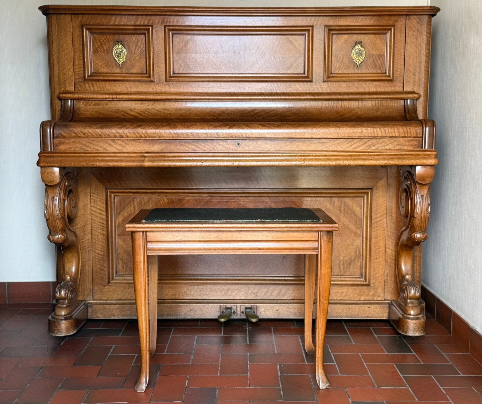 Piano Érard, Musique & Instruments, Pianos, Brillant, Brun, Enlèvement, Utilisé