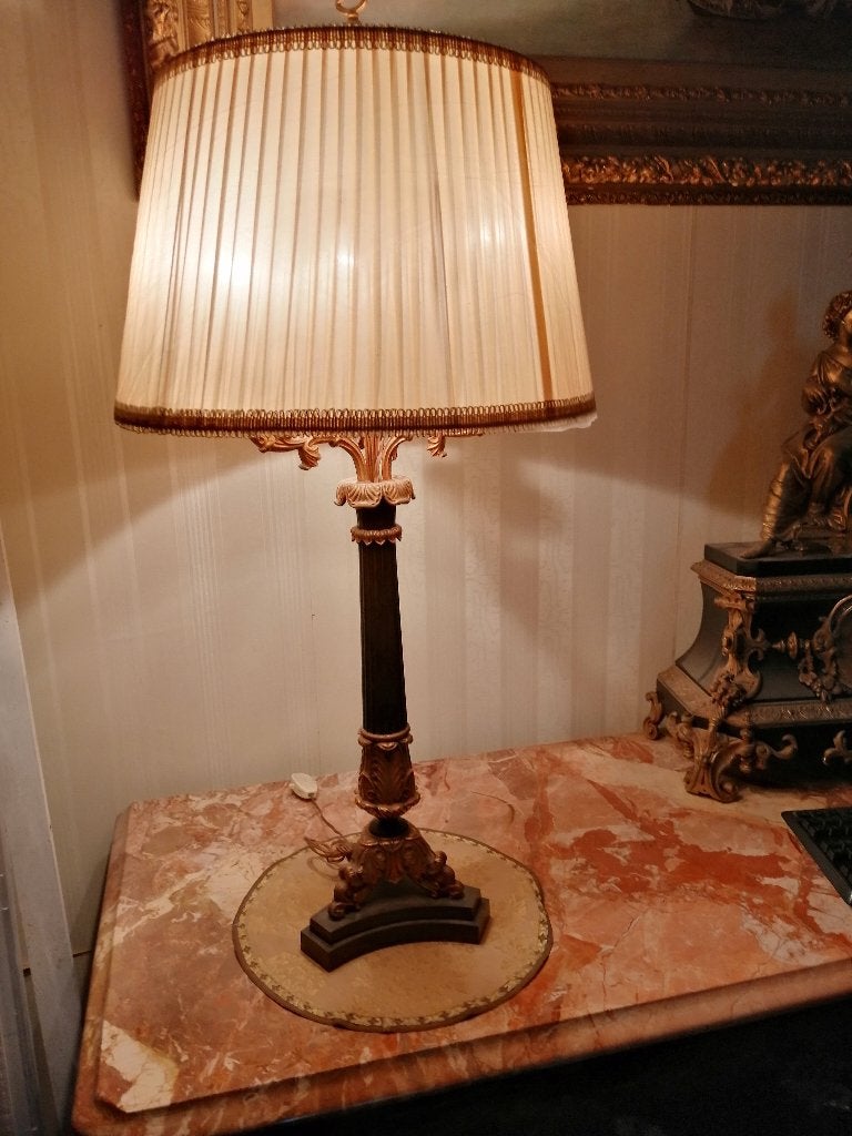 Grote staande lamp +/- 1920, Ophalen