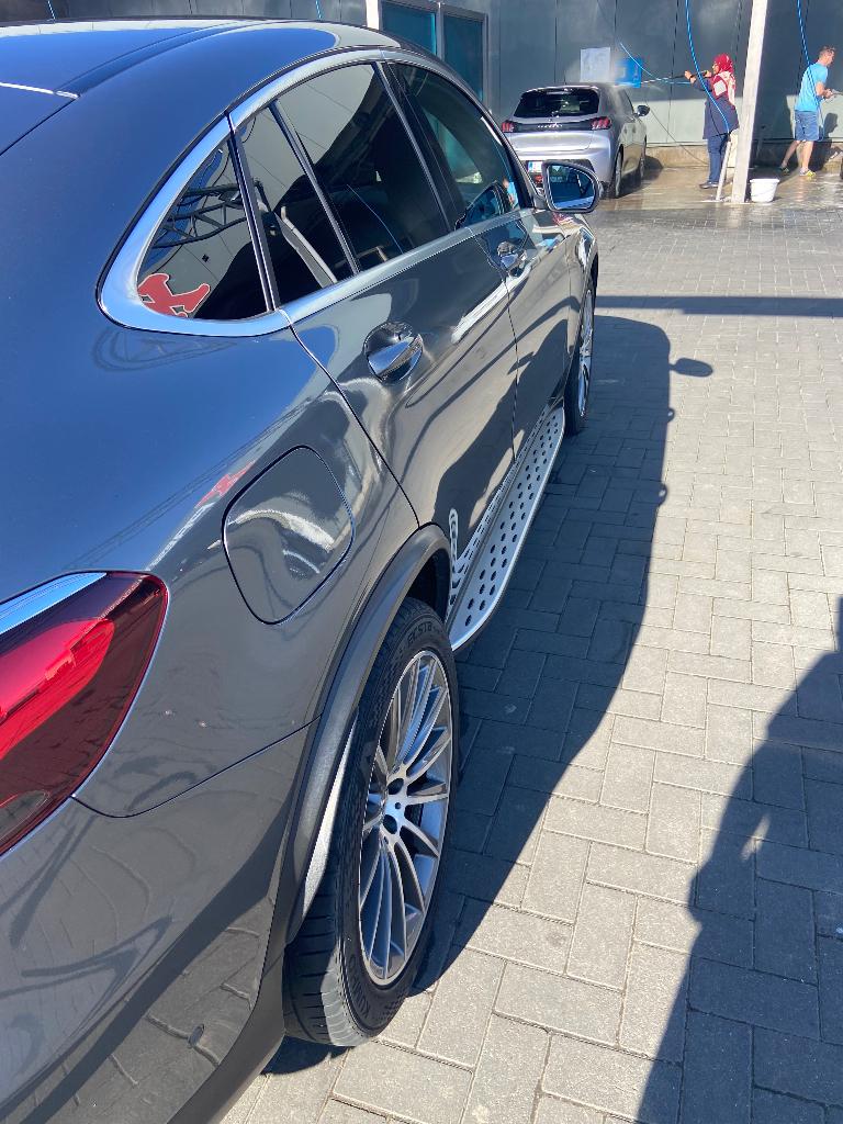 Mercedes glc coupe, Auto's, Mercedes-Benz, Automaat, Zwart, 5 deurs, Zilver of Grijs
