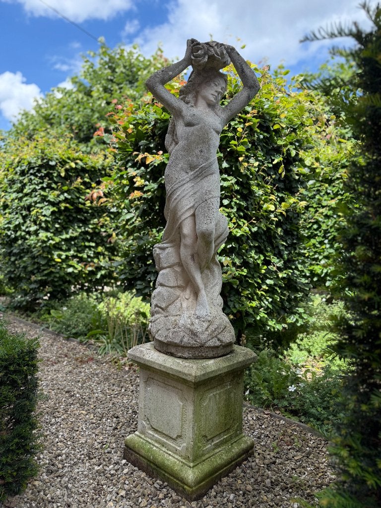 Tuinbeeld in beton, Enlèvement, Utilisé, Béton, Homme
