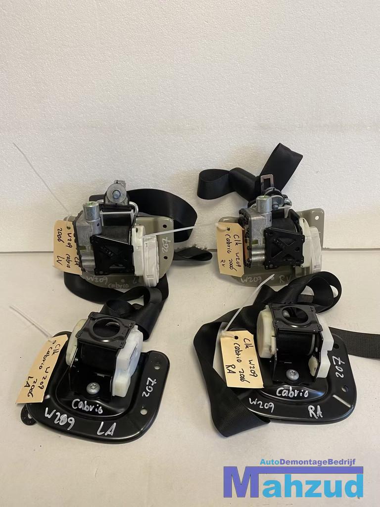 MERCEDES CLK W209 CABRIO Gordel set links rechts voor achter, Auto-onderdelen, Interieur en Bekleding, Gebruikt, Mercedes-Benz AG