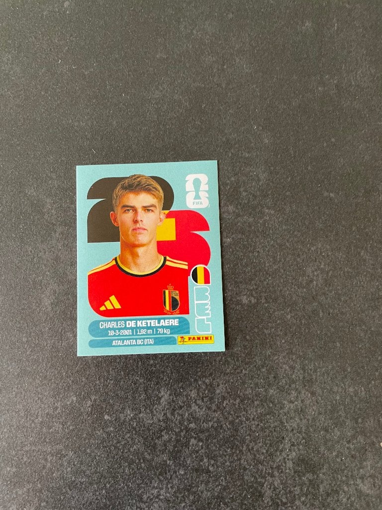 Panini WK 2026 - Charles De Ketelaere, Ophalen of Verzenden, Nieuw, Sticker