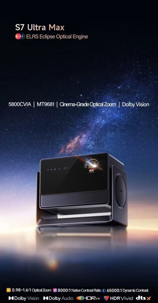 Dangbei S7 Ultra Max 4K RGB Laserprojector, Ophalen, Zo goed als nieuw, Dangbei, DLP