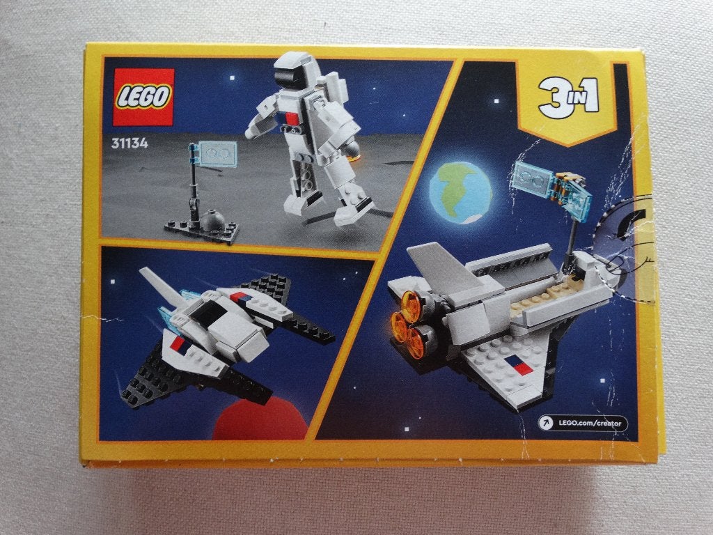 Lego Creator 3-in-1: set 31134 (Space Shuttle), Enlèvement ou Envoi, Lego, Ensemble complet, Comme neuf