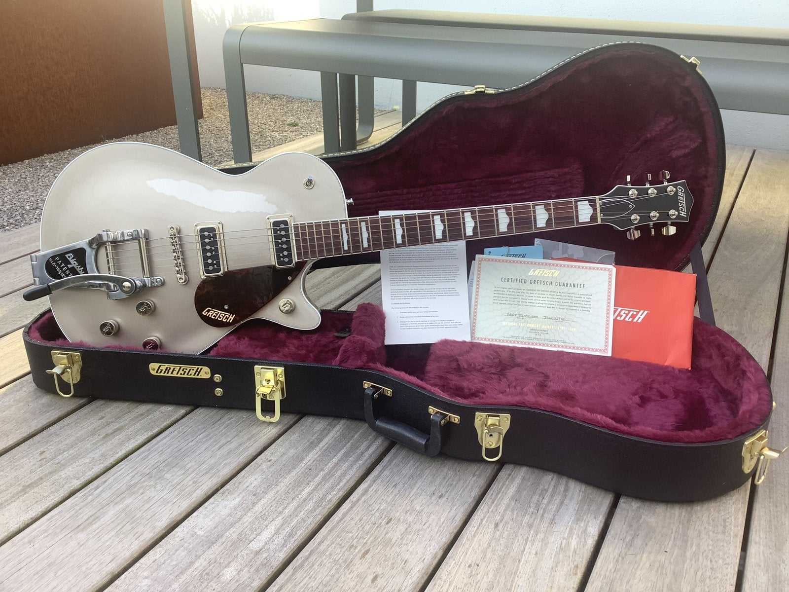 Gretsch G6128T Sahara Metallic, Ophalen, Zo goed als nieuw