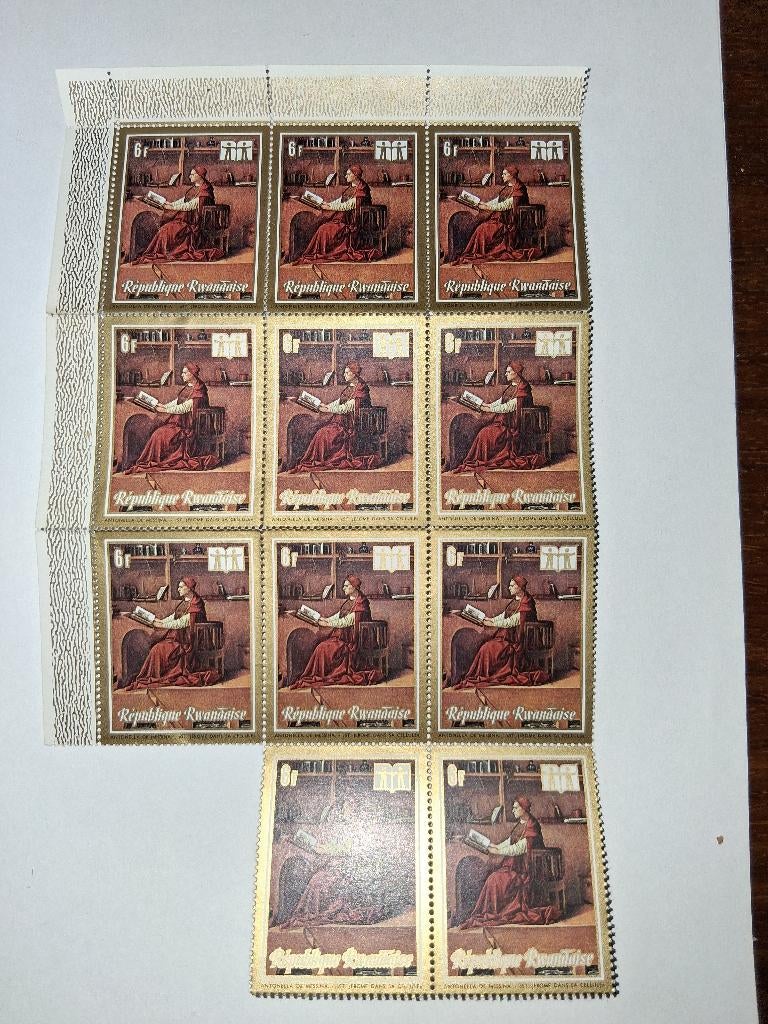 Rwandese postzegels uit de jaren 70, Ophalen, Overige landen, Postfris
