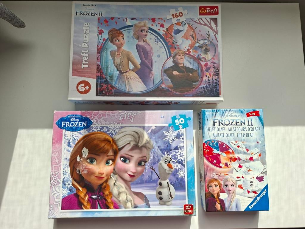 Frozen puzzels en spel, Ophalen