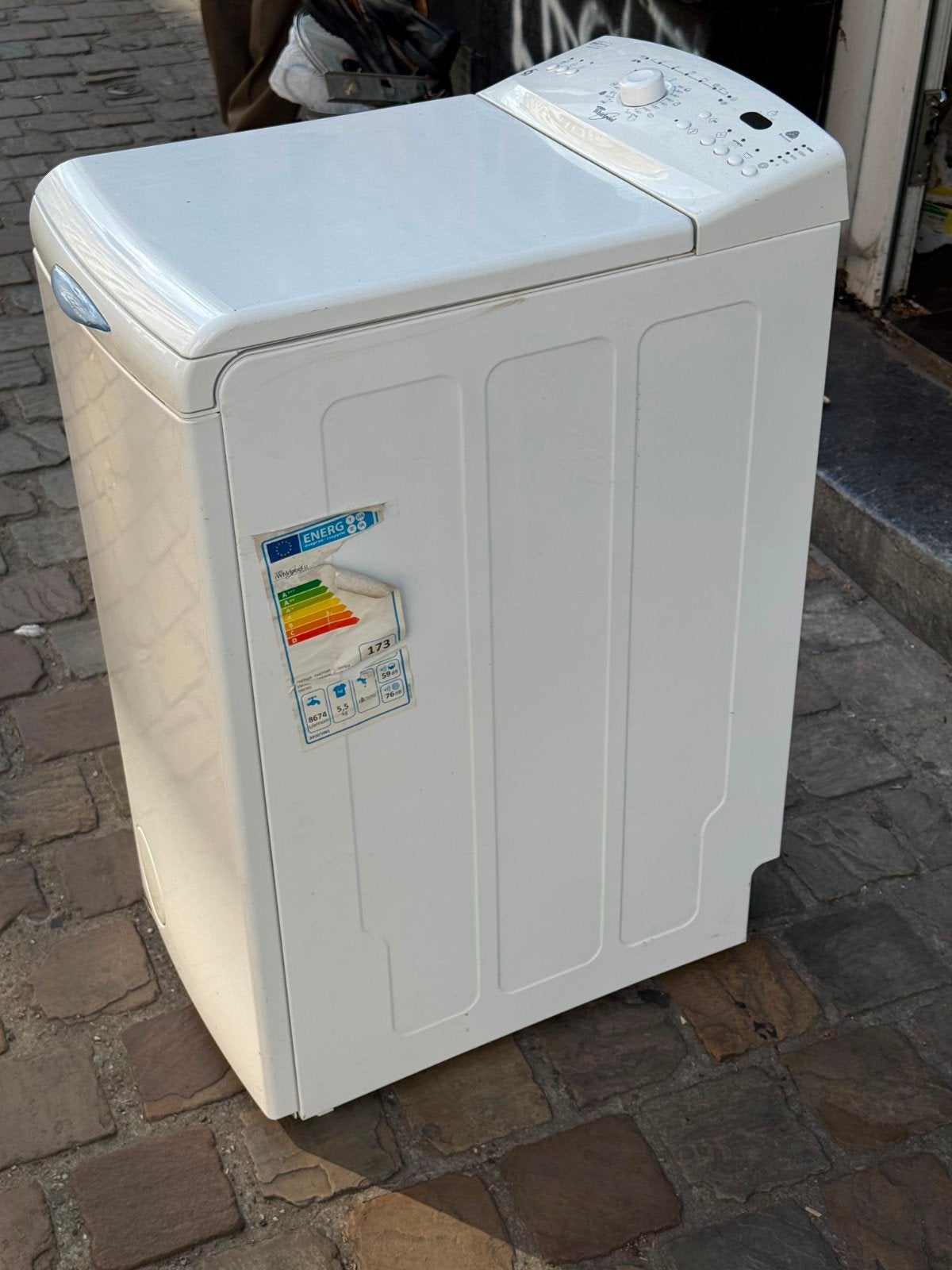 Whirlpool lave linge 5,5kg 40cm largeur 1200tours d'essorage, Electroménager, Lave-linge, Enlèvement