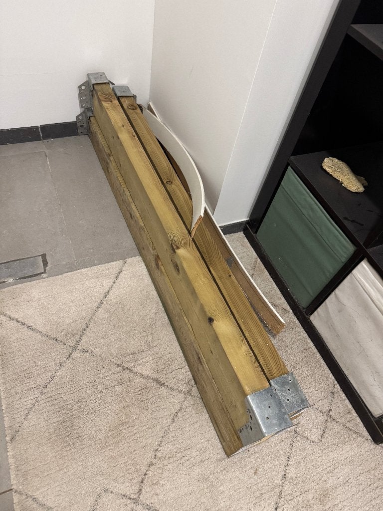 houten balken (GRATIS), Doe-het-zelf en Bouw, Ophalen, Gebruikt