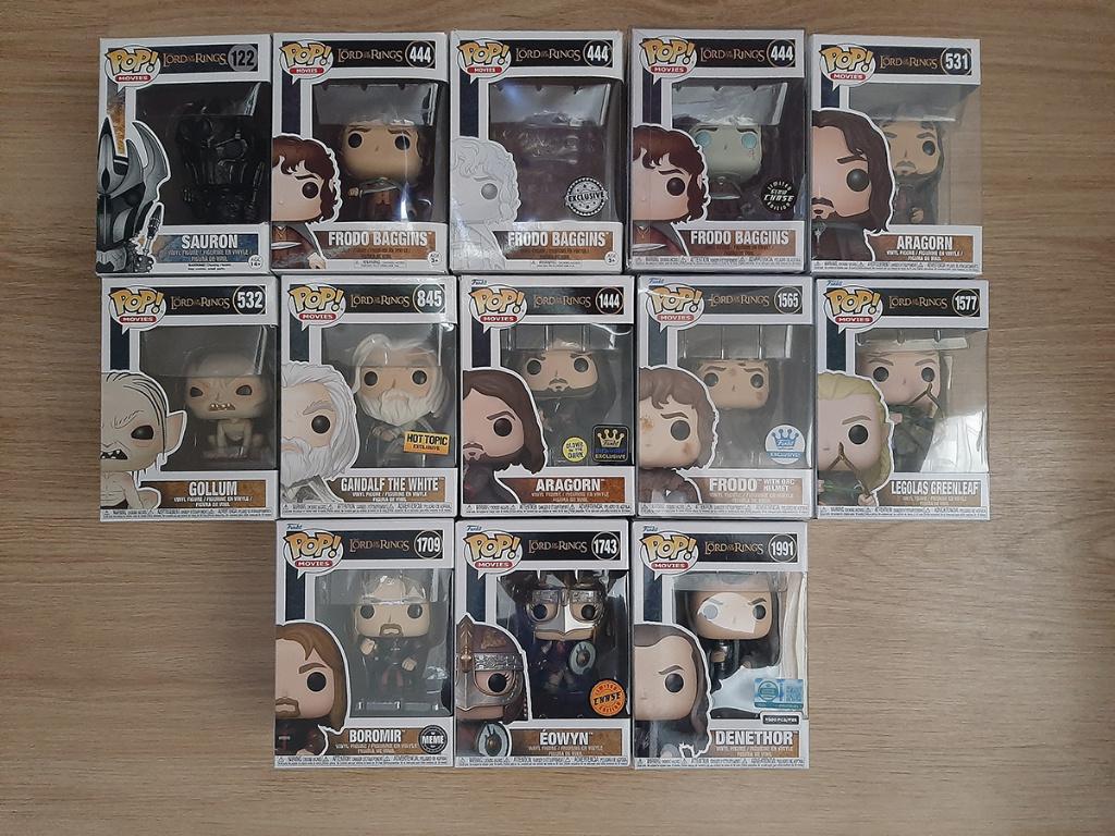 Funko Pop The Lord of the Rings - 20 stuks, incl. Denethor, Ophalen of Verzenden, Zo goed als nieuw, Actiefiguurtje