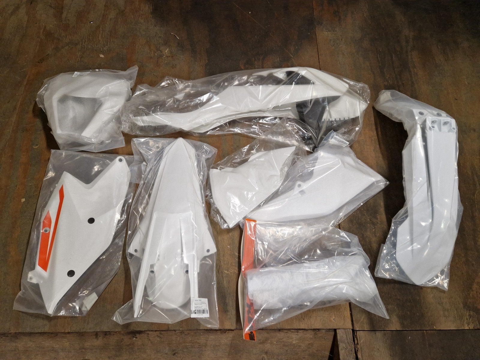 Ktm plasticset exc 2017-2019 wit nieuw, Motos, Enlèvement ou Envoi, Neuf