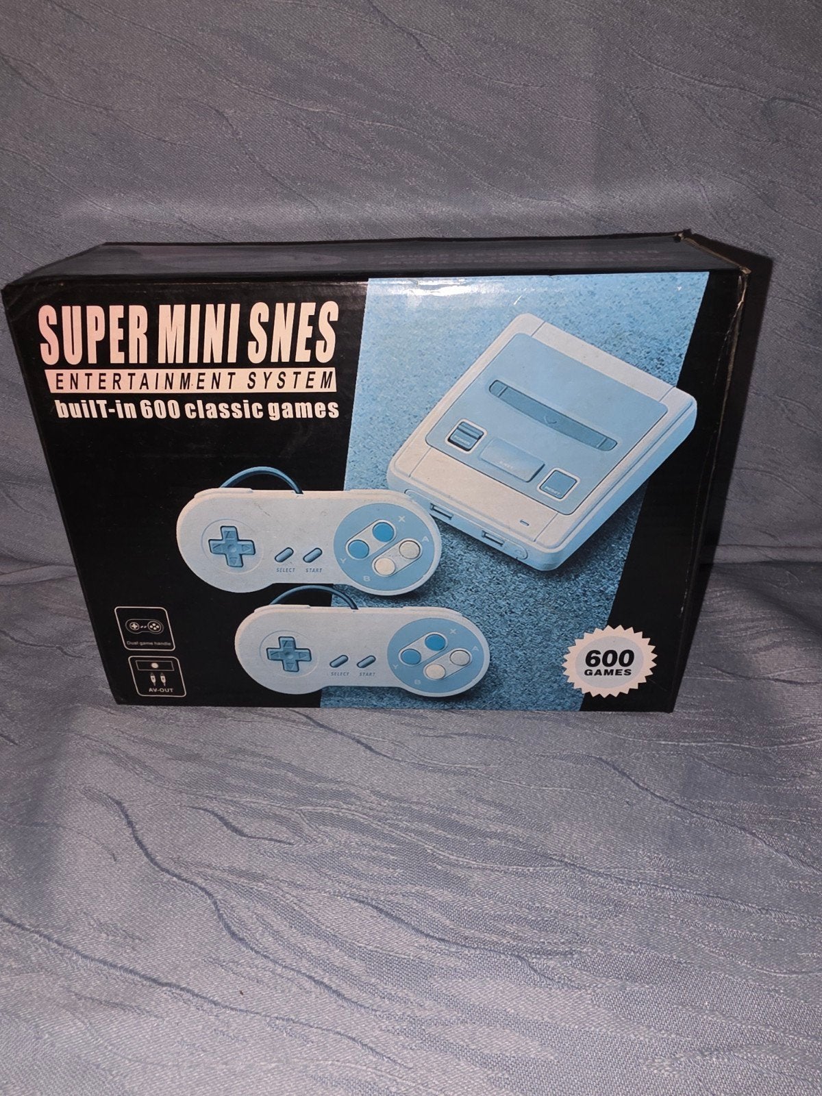 Super Mini SNES Retro Spelcomputer 600 Games met Doos, Games en Spelcomputers, Ophalen of Verzenden, Gebruikt, Met 2 controllers