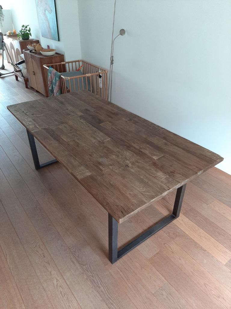 Eettafel 200x100cm, Huis en Inrichting, Tafels | Eettafels, Ophalen, Gebruikt, 100 tot 150 cm, 200 cm of meer