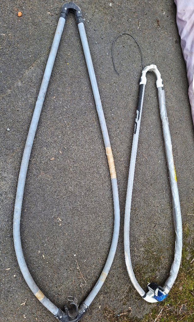 complete windurfuitrusting, weg wegens ongeval, Watersport en Boten, Ophalen, 250 tot 300 cm, Gebruikt, 3.5 tot 5 m²