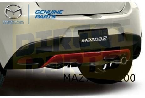 Mazda 2 (4/15-2/20) achterbumper (bij skidplate) (bij PDC) (, Neuf, Arrière, -, Mazda