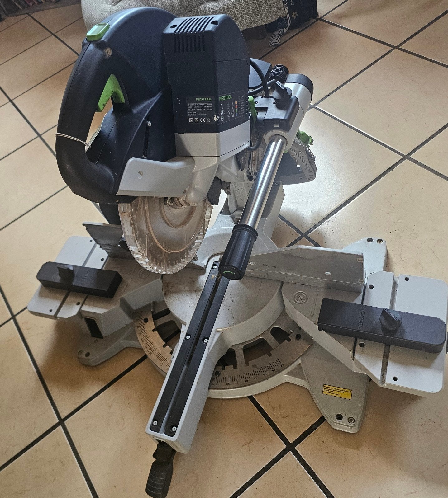 Festool KS 120 EB, Ophalen