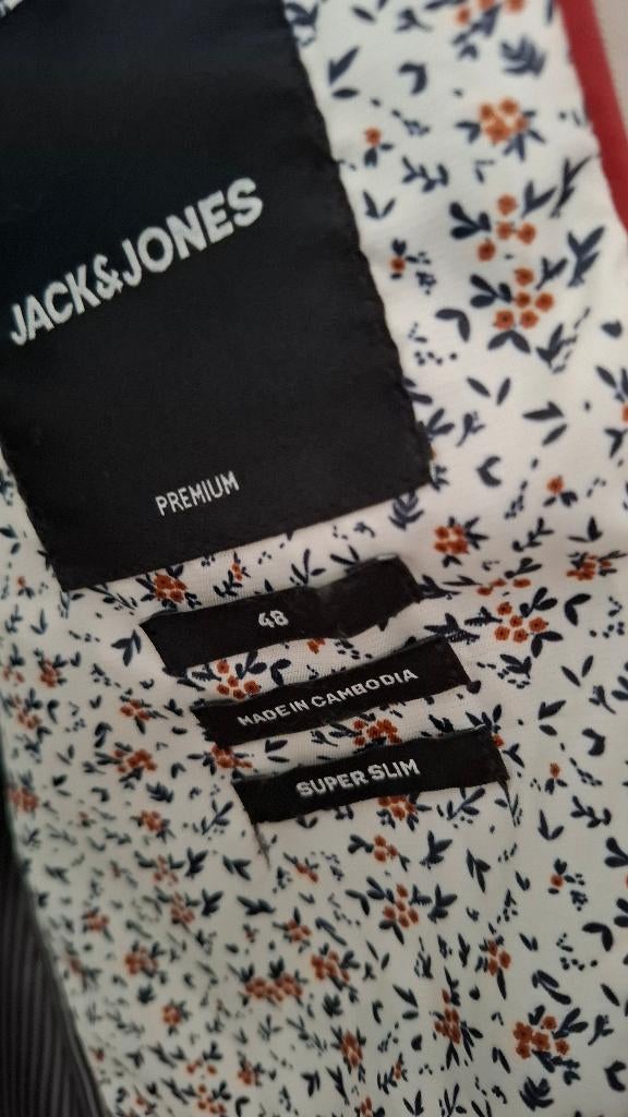 Herenkostuum van jack and jones maat 48, Kleding | Heren, Kostuums en vesten, Ophalen, Maat 48/50 (M), Beige, Zo goed als nieuw
