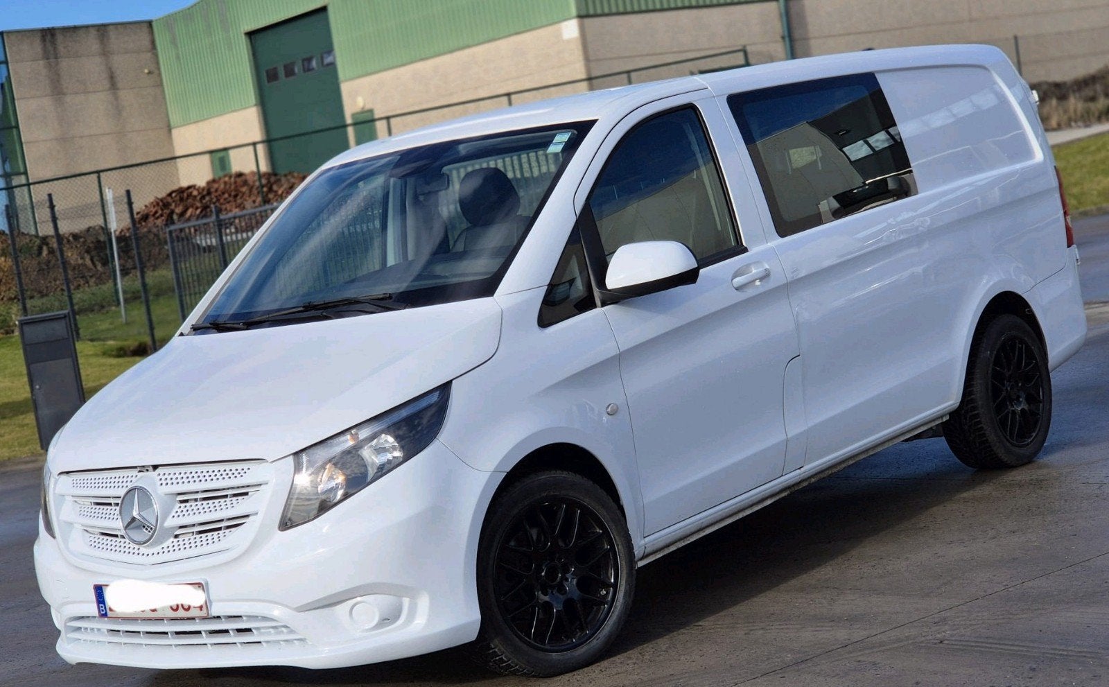 Mercedes vito doub cabine 5pls an2017.235mkm CTOK 13999€, Autos, Cuir, Euro 6, Boîte manuelle, Mercedes-Benz